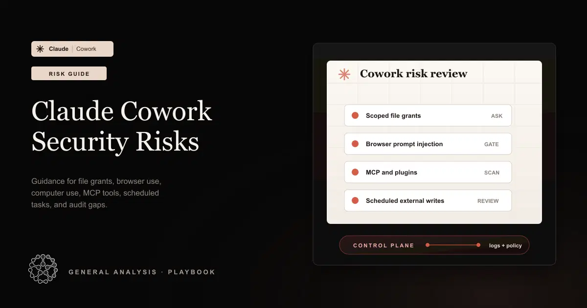 security guidance for Claude Cowork and risks